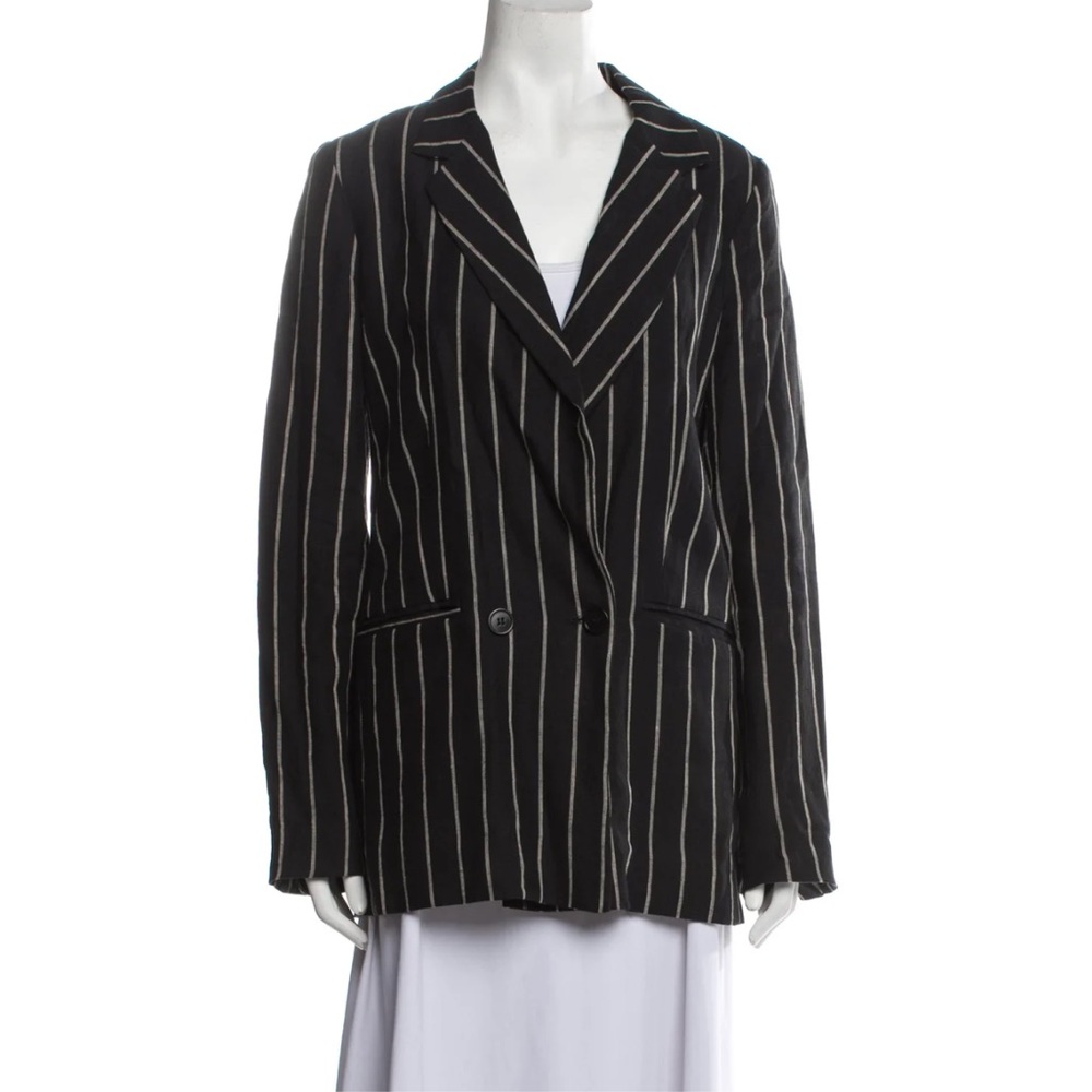 Reformation Like New Striped Linen Women's Blazer